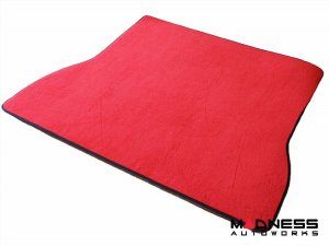 FIAT 500 Rear Seat Delete Carpet Kit - Black Italy - Red
